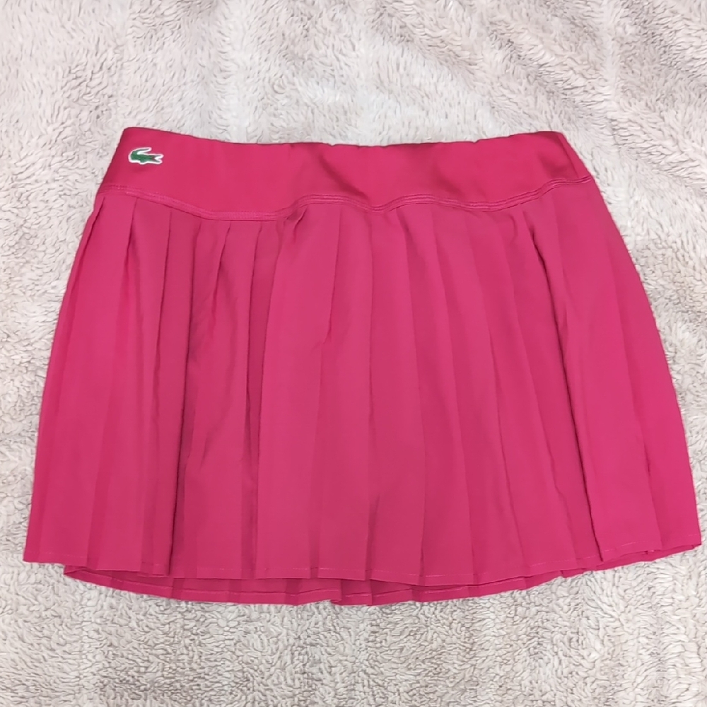 Lacoste Women's Pink Pleated Skort